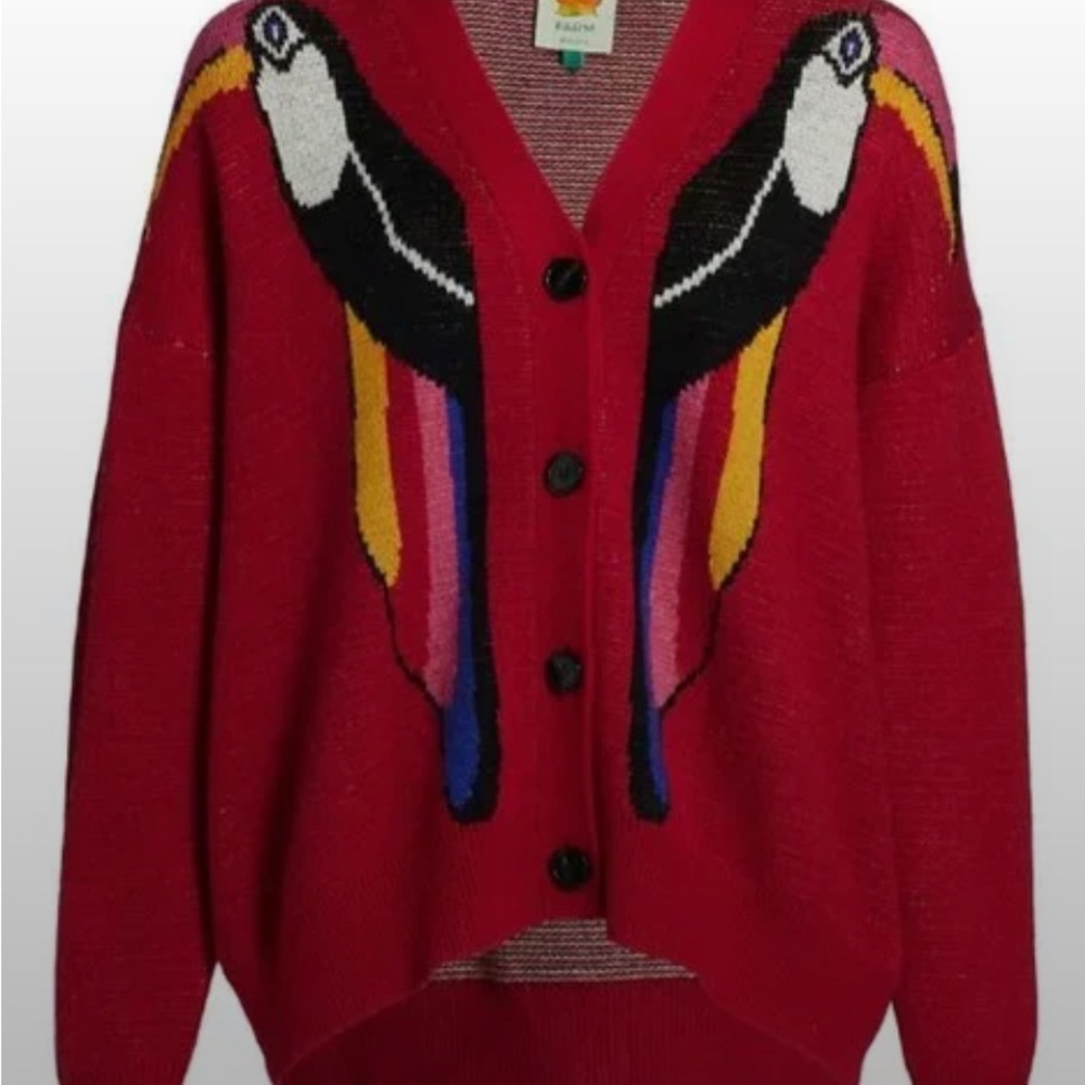 FARM Rio Multicolor Toucan Sweater - Picture 2 of 4